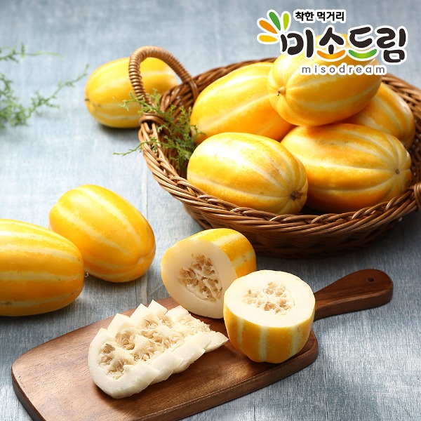 [4월특가] 당도선별 달콤 아삭 성주 꿀참외 5kg (20~25개입)